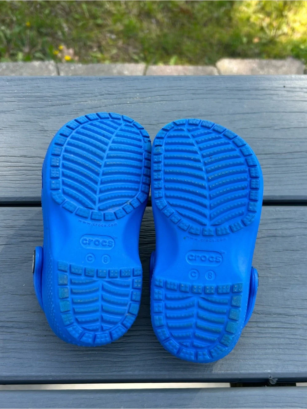 Crocs Classic Clog Slip on Shoes for Kids - Blue-Size C8-